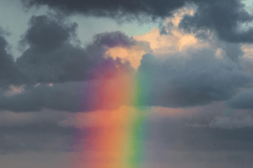 rainbow and clouds